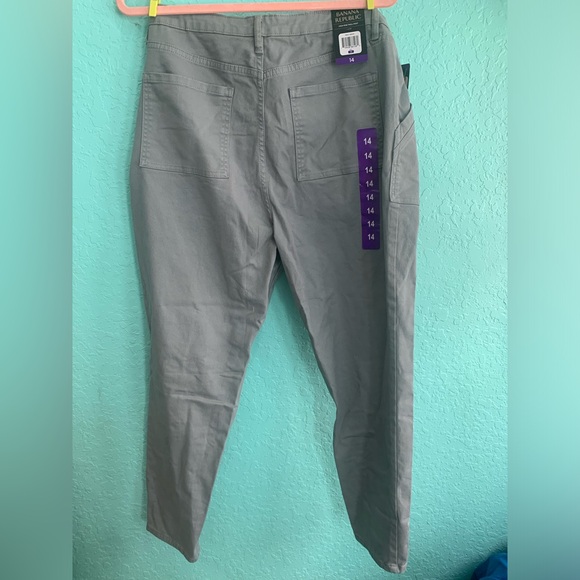 Banana Republic Light Gray women’s  Chinos pants 14 NWT new workwear streetwear - Picture 4 of 8